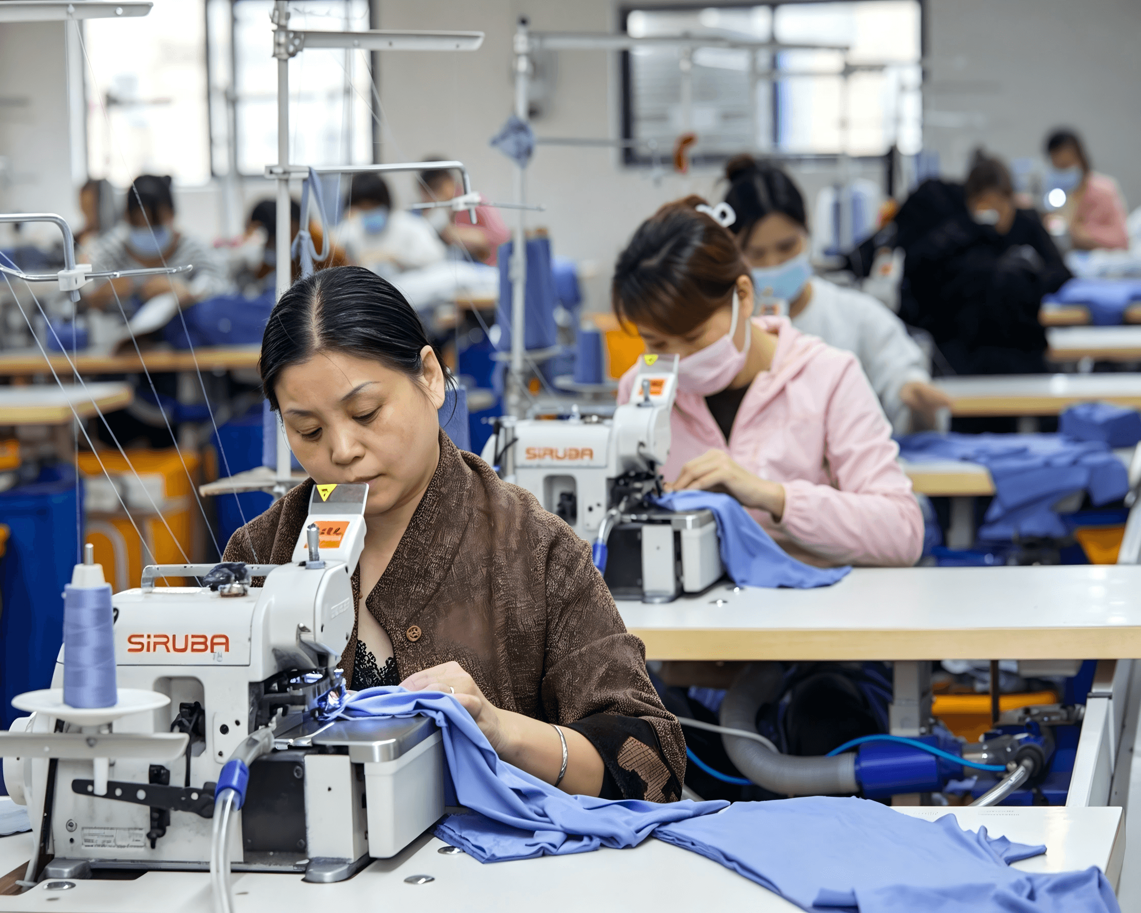 men's underwear sewing line at Pashiongarment underwear factory