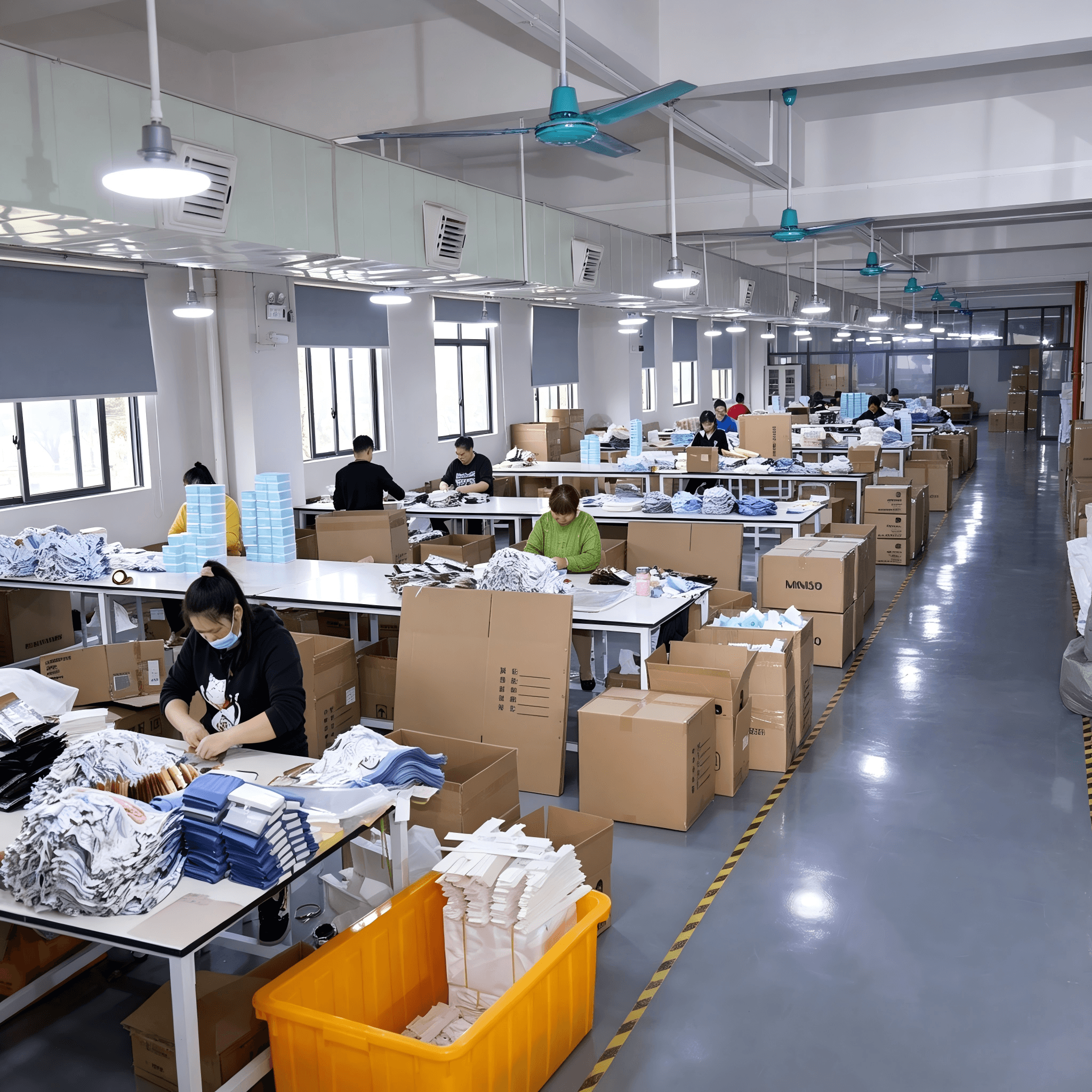 underwear packing process at Pashiongarment underwear factory