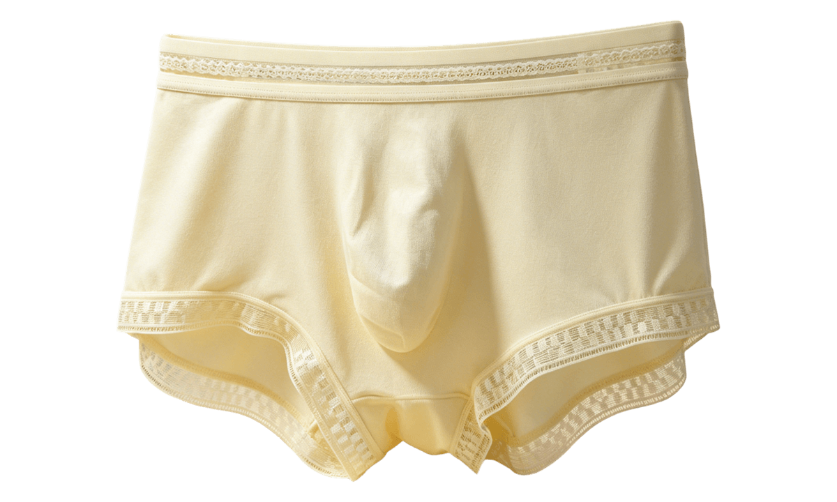 Womens Boyshorts Ivory Lace at Pashiongarment underwear factory